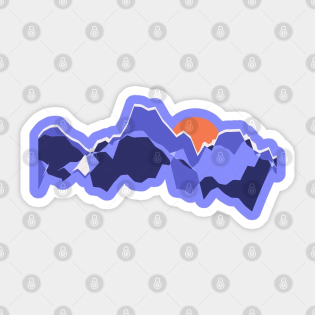 Mountainscape Sticker by Kidconoid